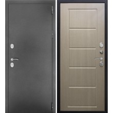 Дверь мет. SD Prof-ТЕРМО Темное серебро/капучино