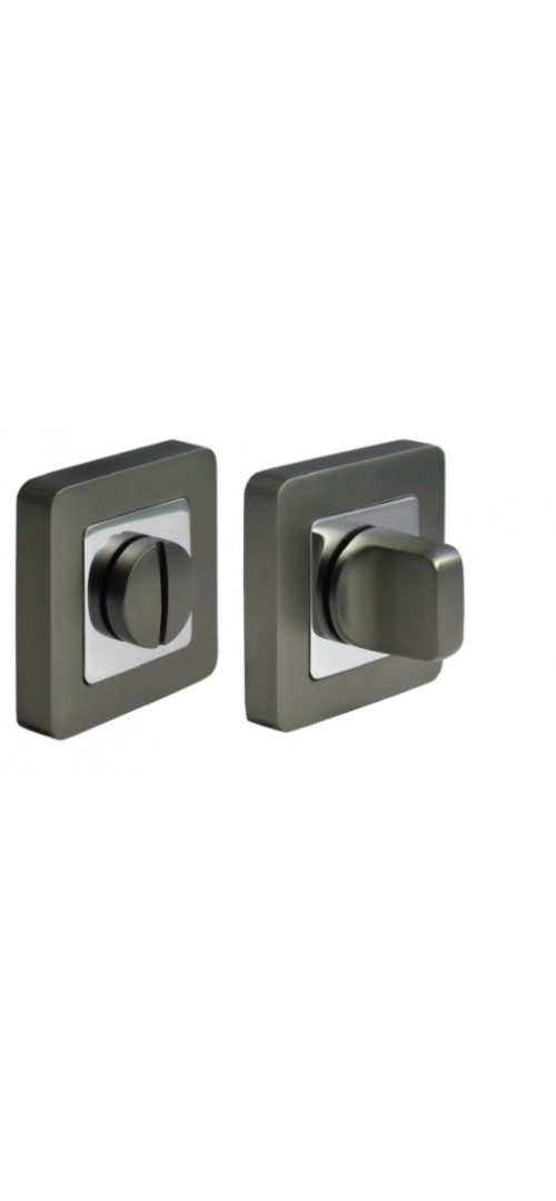 Завертка сантехническая квадратная Morelli MH-WC-S55 GR/PC Графит/Хром