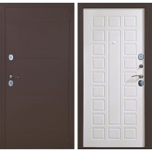 Дверь мет. АЛ-17 Мед.антик/белый