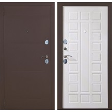 Дверь мет. АЛ-17 Мед.антик/белый